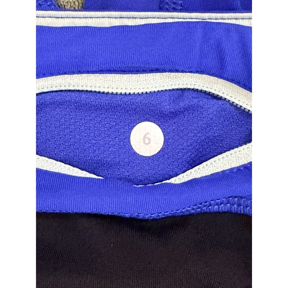 Lululemon Run Inspire Crop II Leggings Vibrant Blue Workout Active 6 - Picture 5 of 5